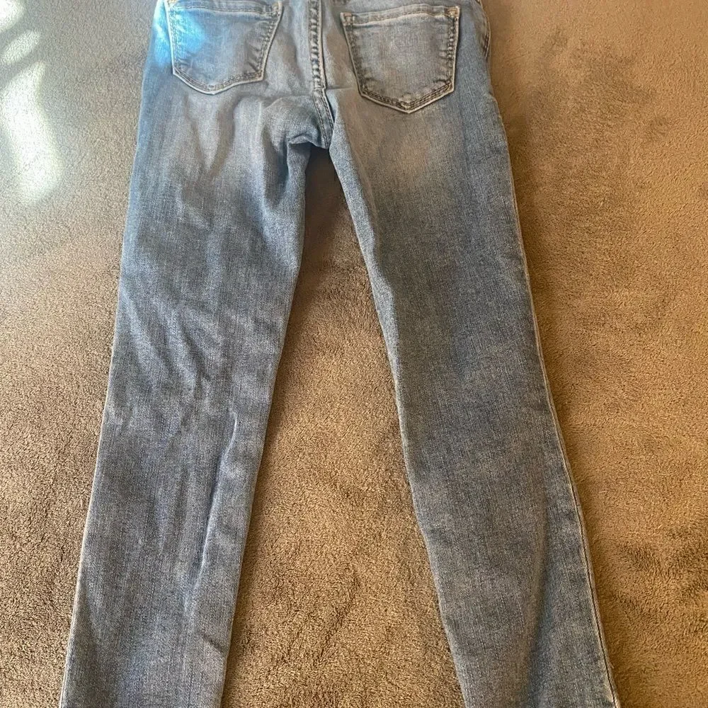 GAP super Skinny Ankle Jeans/Jeggings Sequin Stars size 7 girls *slim*